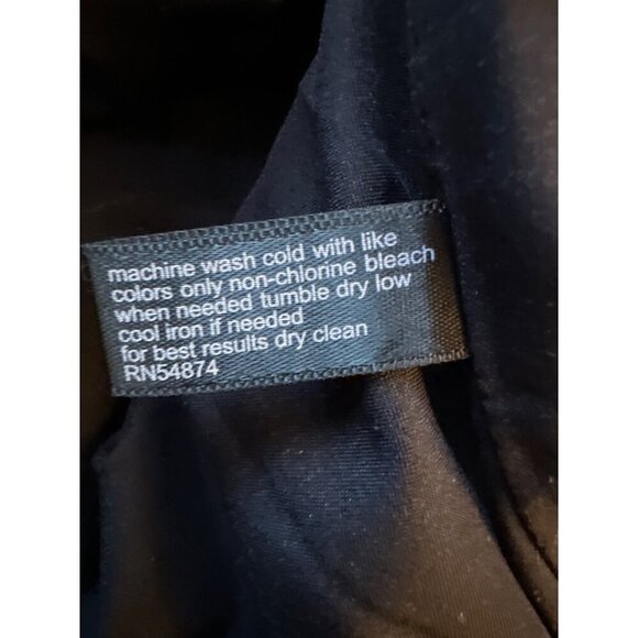 Womens Navy Blue Pencil Skirt With Back Zipper Closure Petite Size 6 LTD Brand - Picture 4 of 5